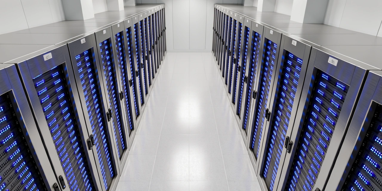 Server infrastructure representing data security